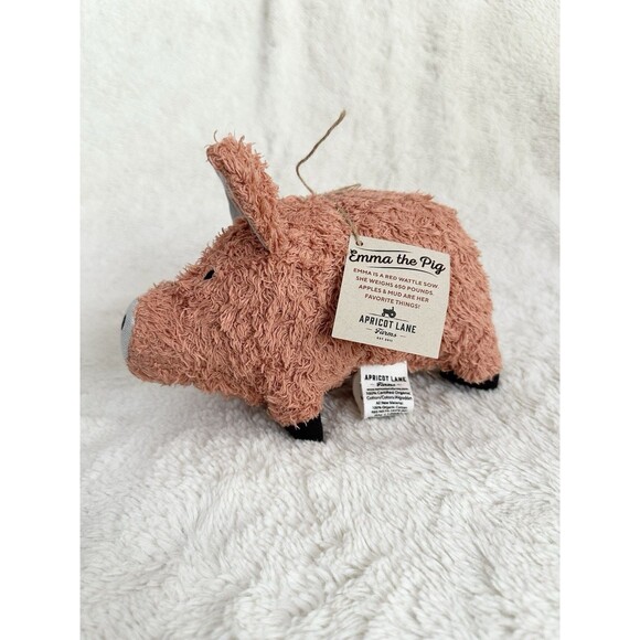 Apricot Lane Farms Emma Pig Organic Cotton Plush Toy 8” Stuffed Animal - Picture 1 of 6
